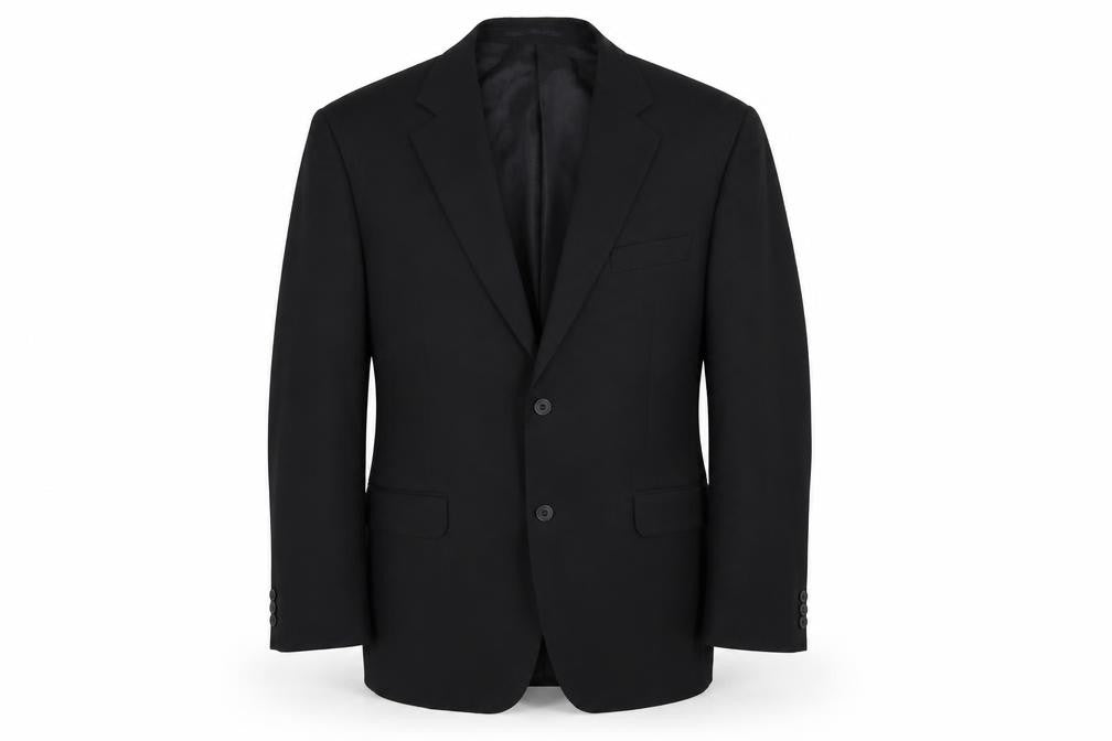 Pinstripe Mens Black   Jacket Blazer Size 42