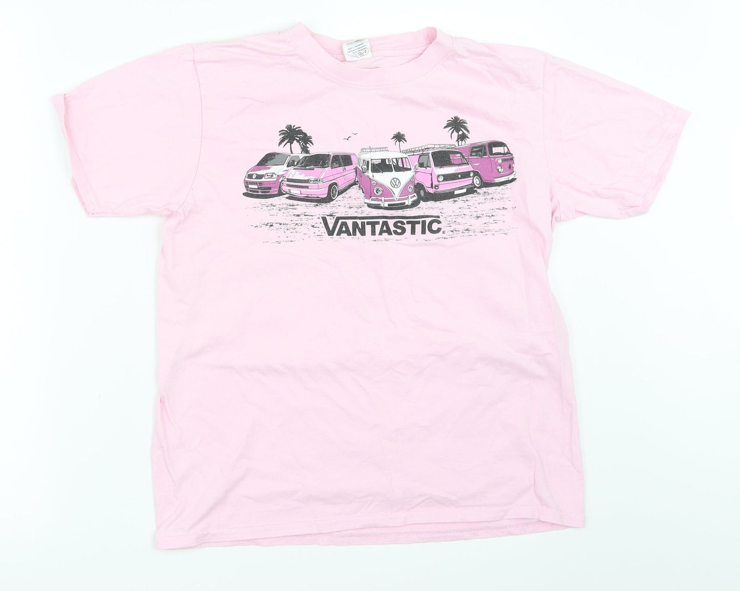 Gildan Girls Pink   Basic T-Shirt Size XL