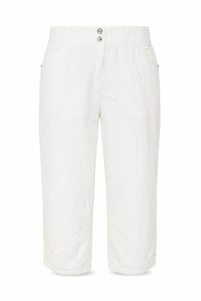 Preworn Womens White   Cropped Trousers Size 36 in L21.5 in