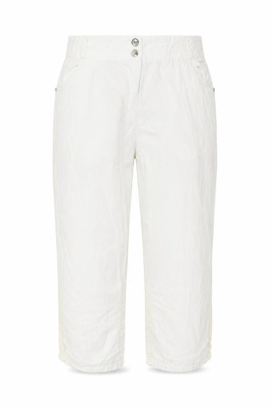 Preworn Womens White   Cropped Trousers Size 36 in L21.5 in