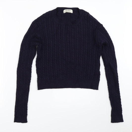 Pull&Bear Womens Blue   Pullover Jumper Size M
