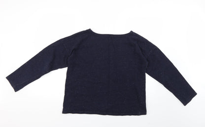 Preloved Board Angels Womens Blue   Pullover Jumper Size 12 - Back