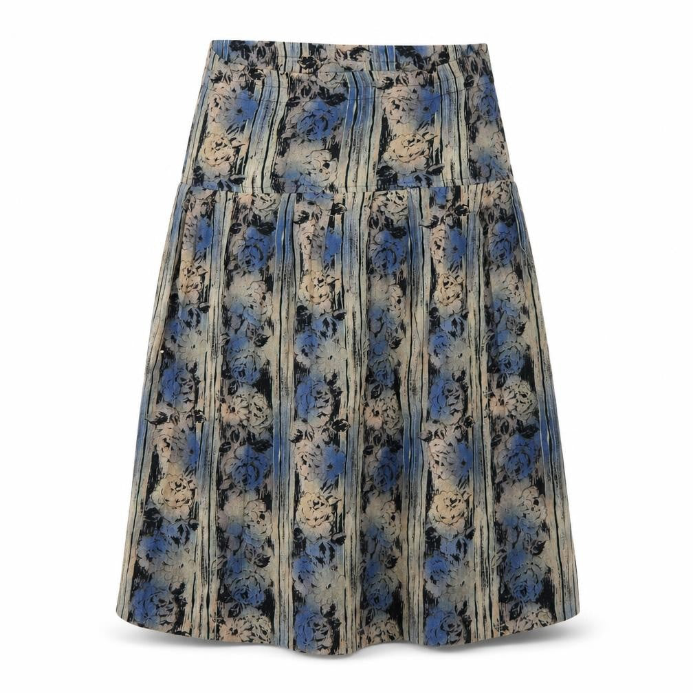 west & webb Womens Multicoloured Geometric  Flare Skirt Size 12
