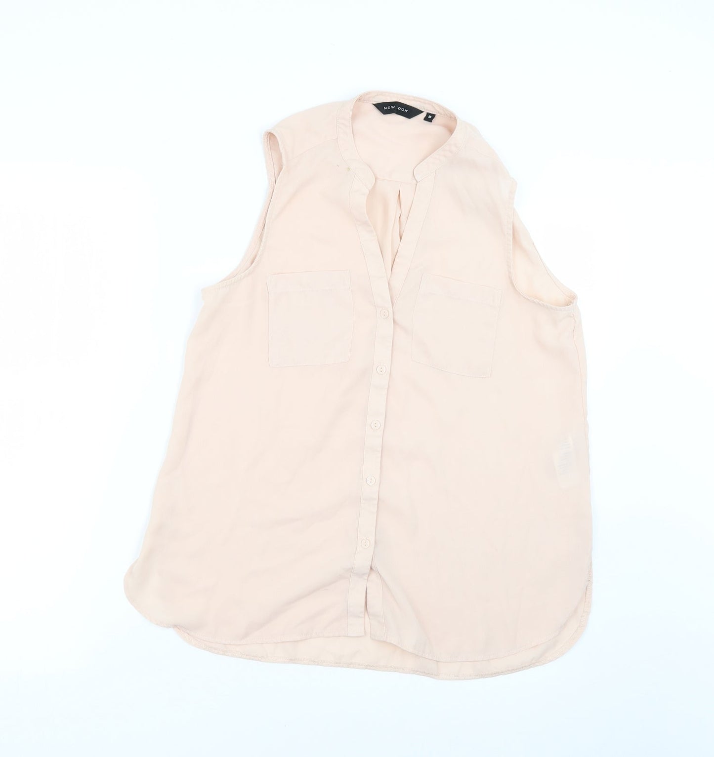 New Look Womens Pink   Basic Blouse Size 8