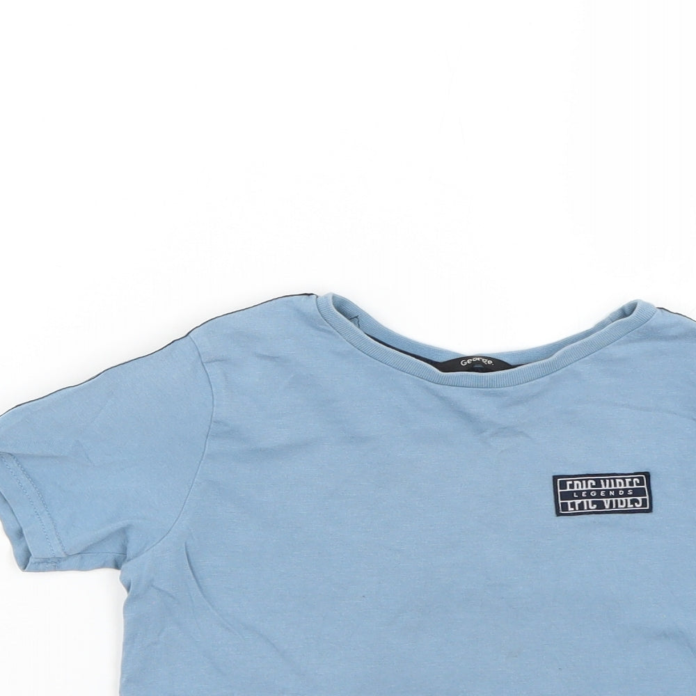George Boys Blue   Basic T-Shirt Size 5-6 Years