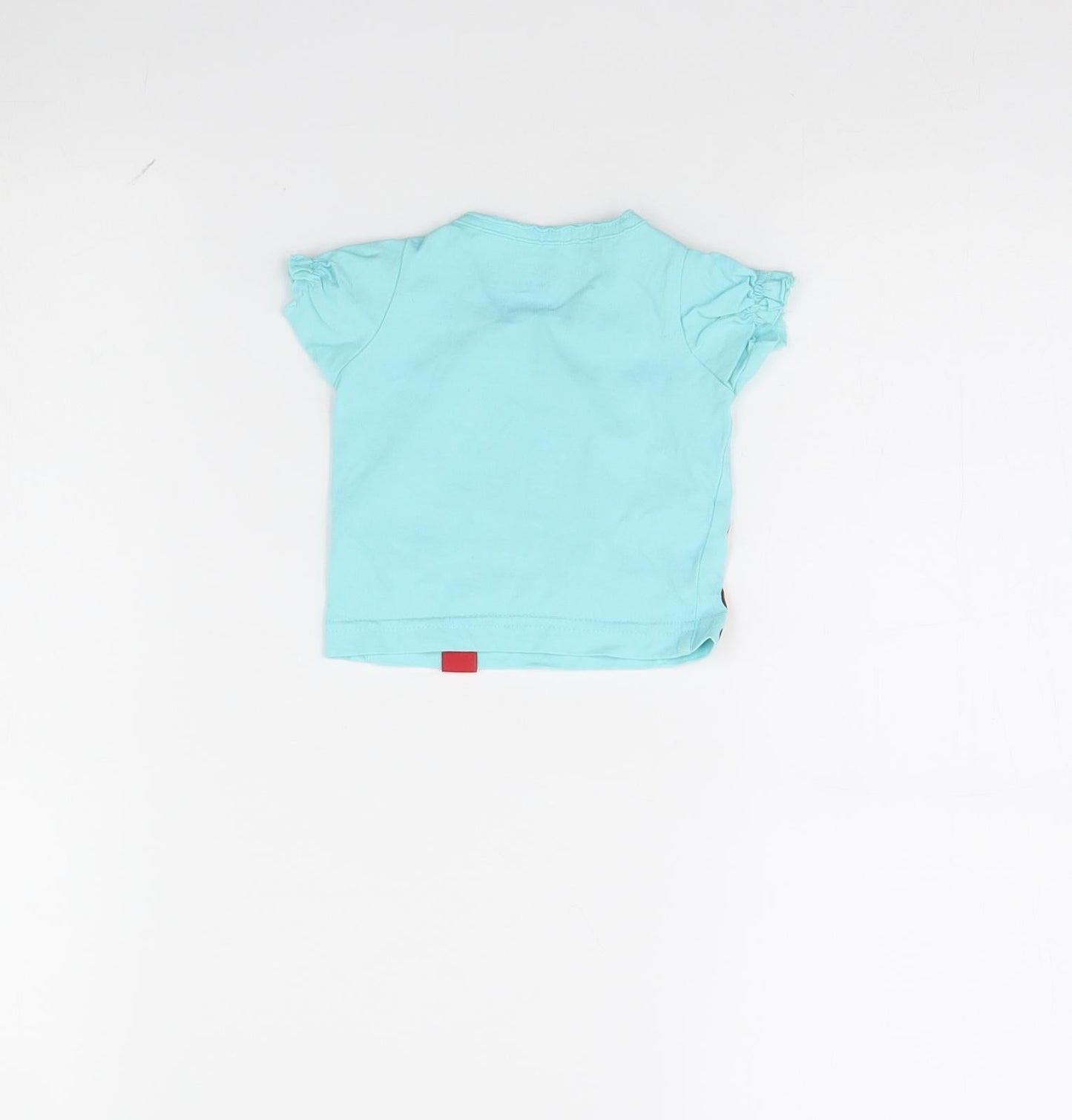 Kukuxumusu Girls Blue   Basic T-Shirt Size 0-3 Months  - ducks