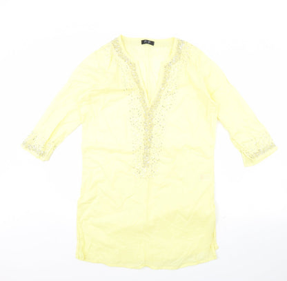 F&F Womens Yellow   Basic Blouse Size S