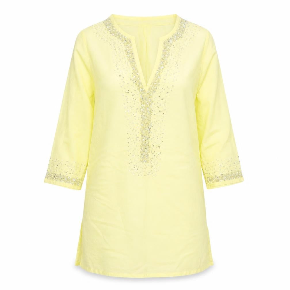 F&F Womens Yellow   Basic Blouse Size S