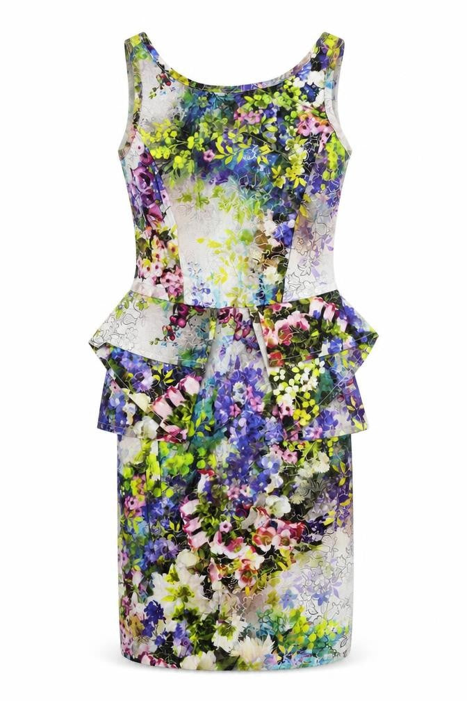 River Island Womens Multicoloured Floral  Bodycon  Size 8
