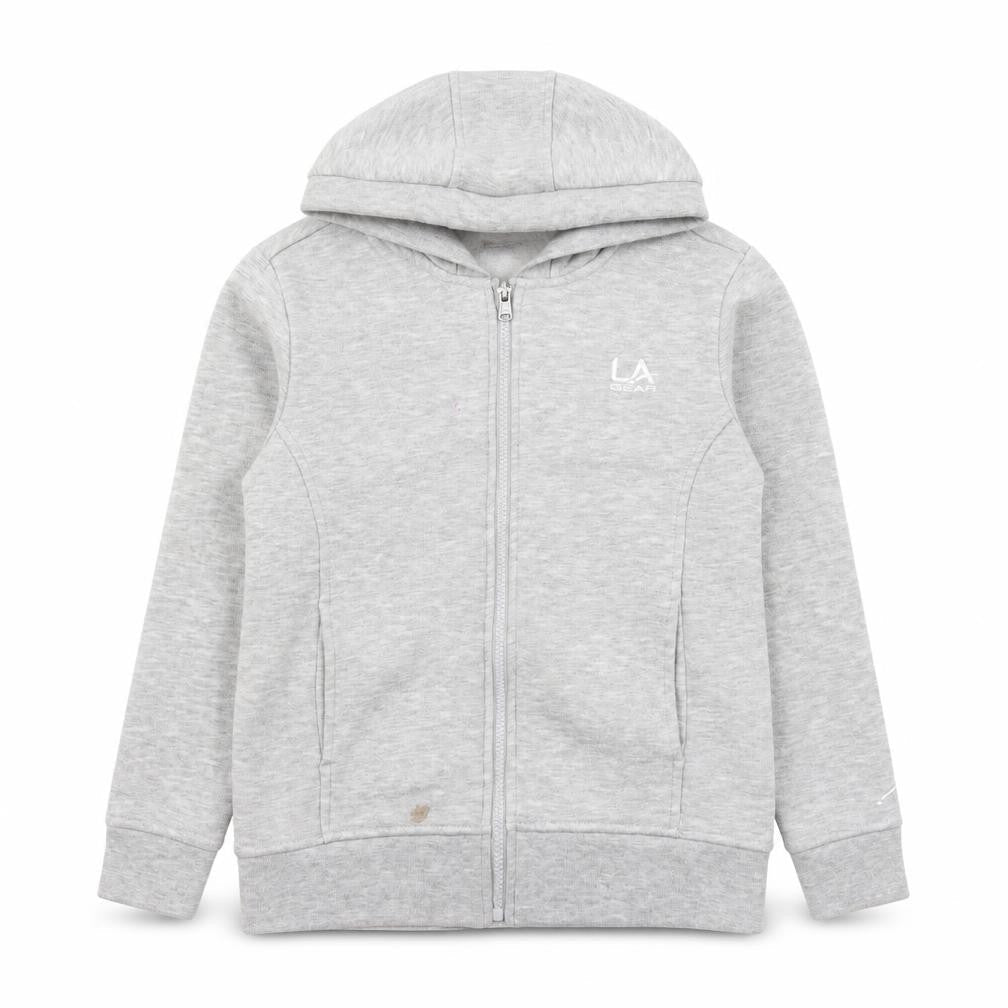 LA Gear Girls Grey  Jersey Full Zip Hoodie Size 11-12 Years