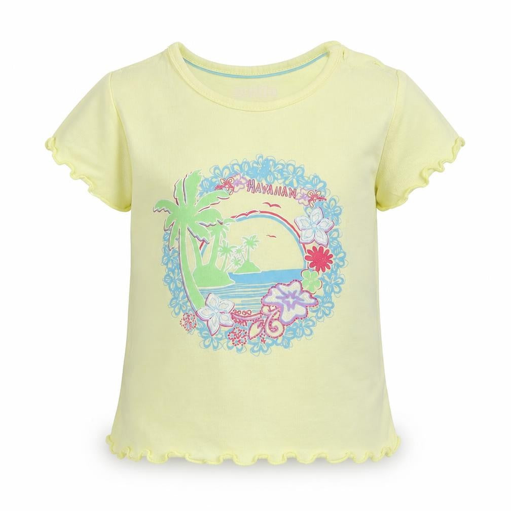 Lupilu Girls Yellow   Basic T-Shirt Size 12-18 Months