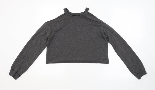 Preworn Womens Grey   Pullover Sweatshirt Size S