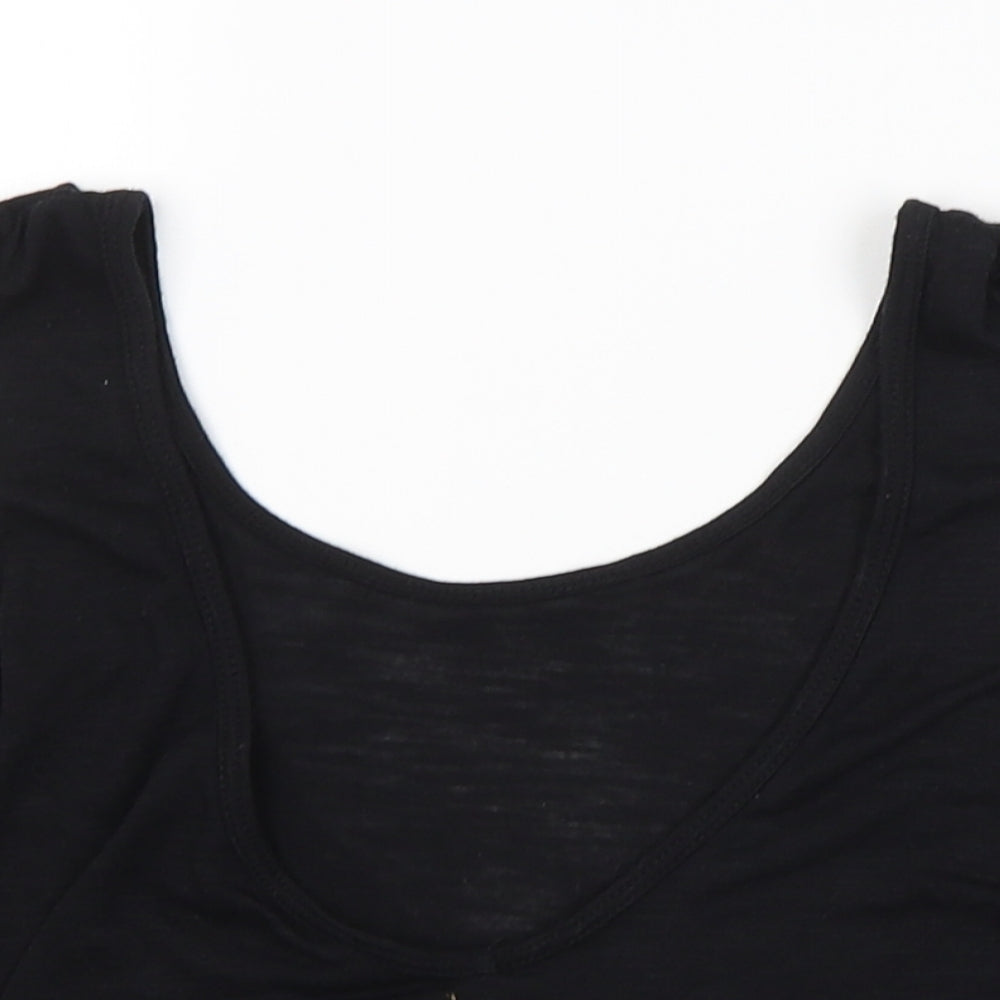 Preworn Womens Black   Cropped Tank