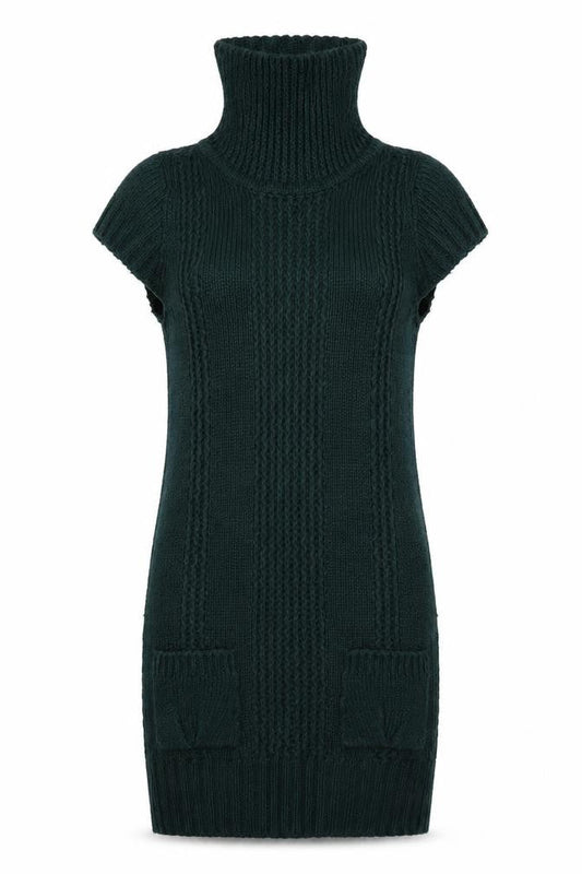E-vie Womens Green   Jumper Dress  Size 8