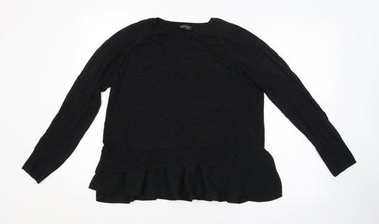 Topshop Womens Black   Pullover Jumper Size 12