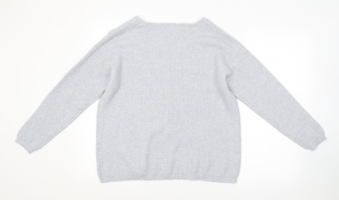 INEXTENSO Womens Blue Striped  Pullover Jumper Size M