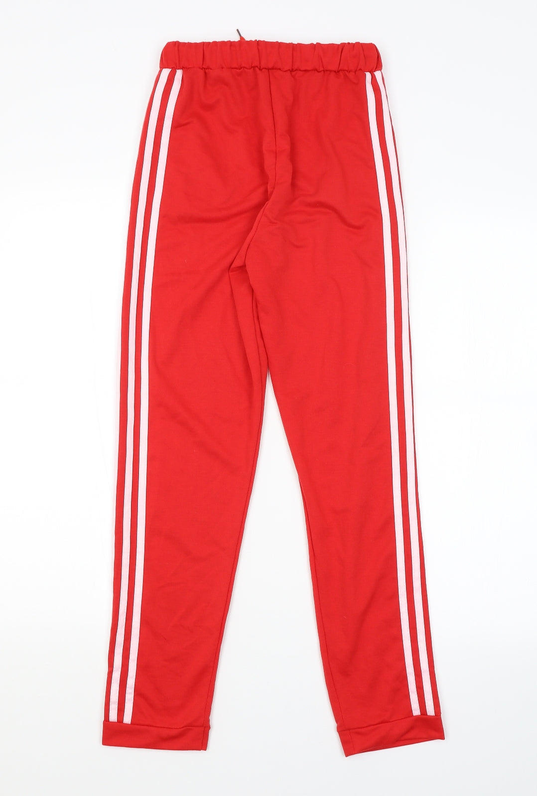 Preworn Womens Red Striped  Track Pants Trousers Size S L27 in