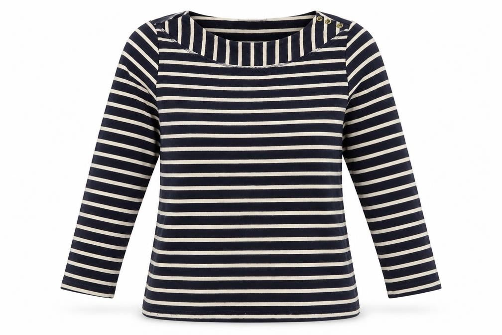 Marks & Spencer Womens Blue Striped  Pullover Jumper Size 12