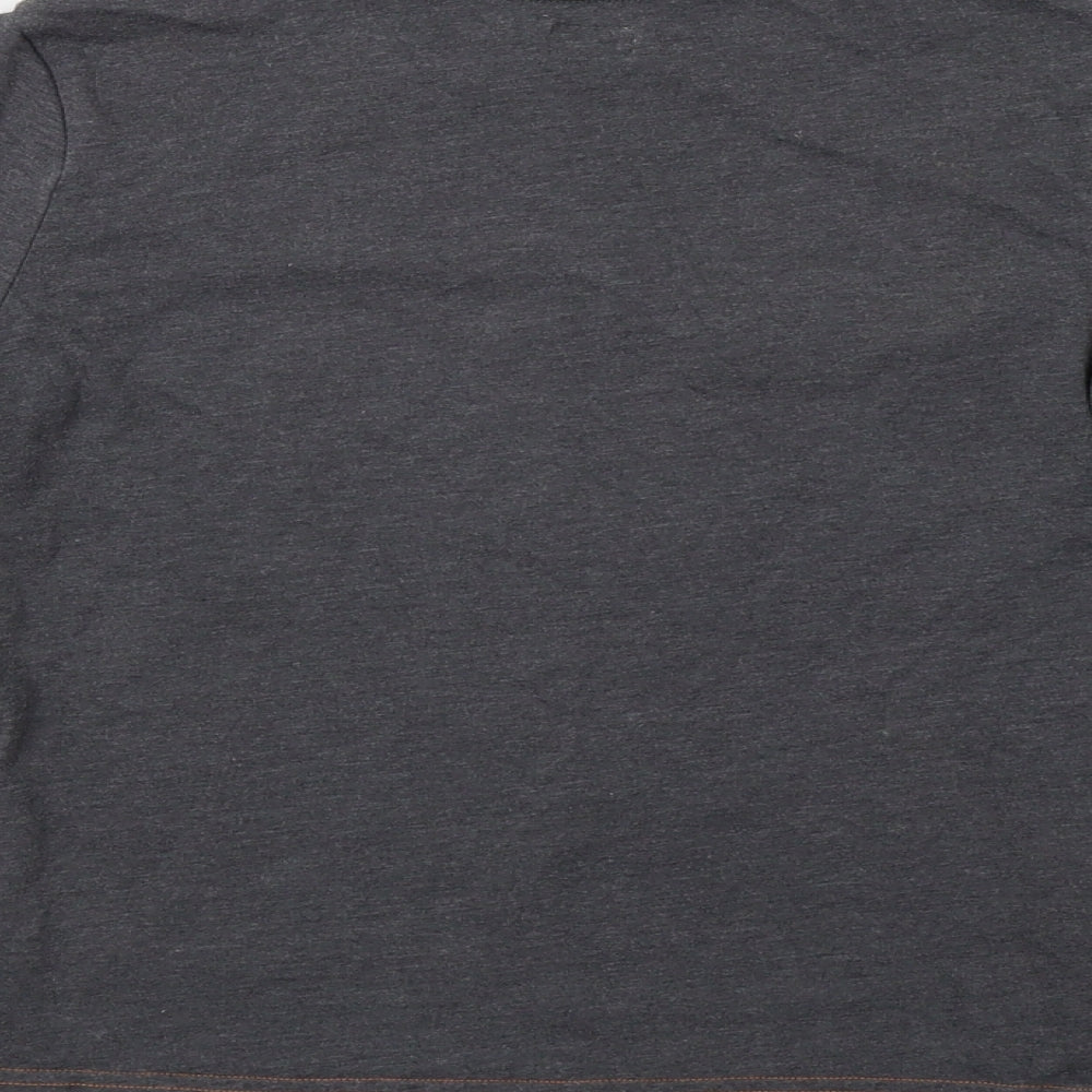 F&F Boys Grey Geometric  Basic T-Shirt Size 9-10 Years