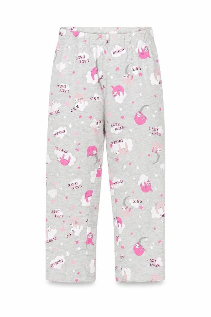 Primark Girls Grey    Lounge Pants Size 3-4 Years  - Sloth