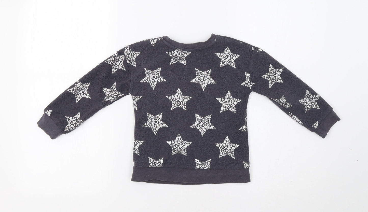 George Girls Grey   Pullover Sweatshirt Size 2-3 Years  - Star Print