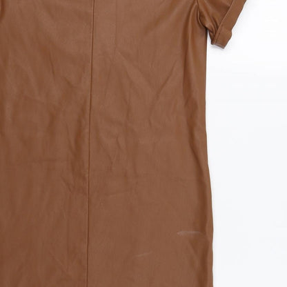 Preloved Primark Womens Brown   A-Line  Size 10 - Label
