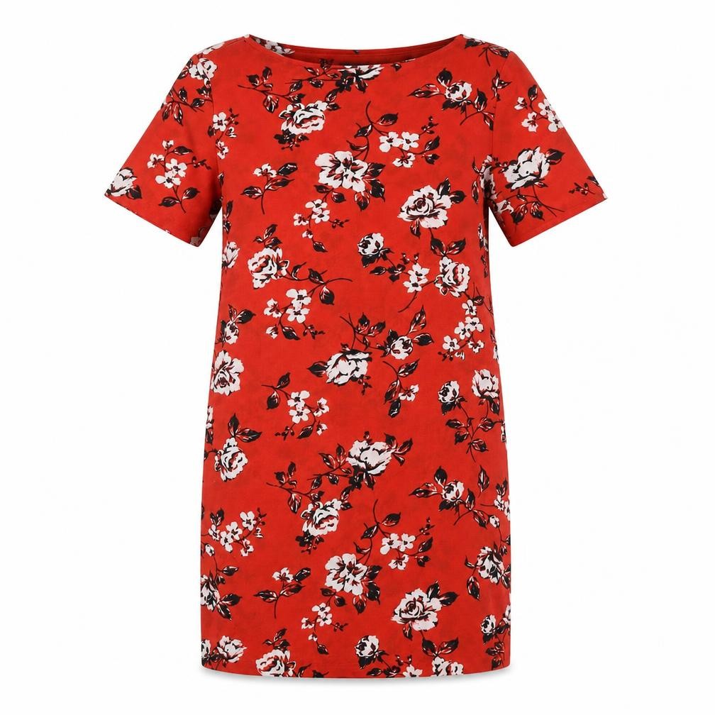 Primark Womens Red Floral  Sheath  Size 10