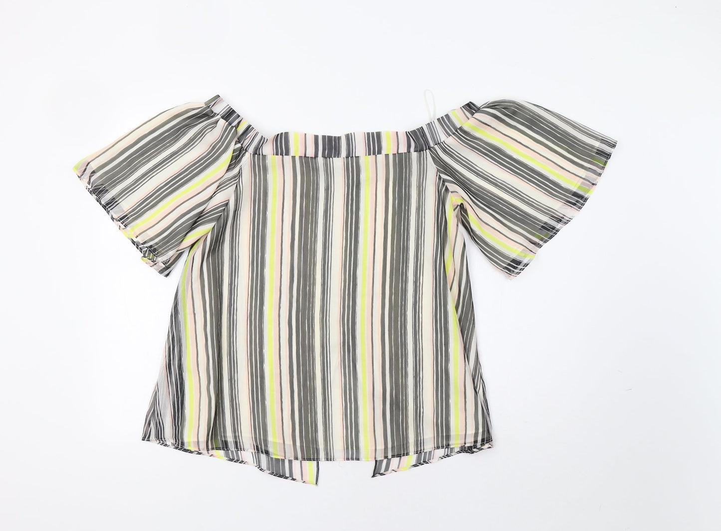 River Island Womens Multicoloured Striped  Basic Blouse Size 12