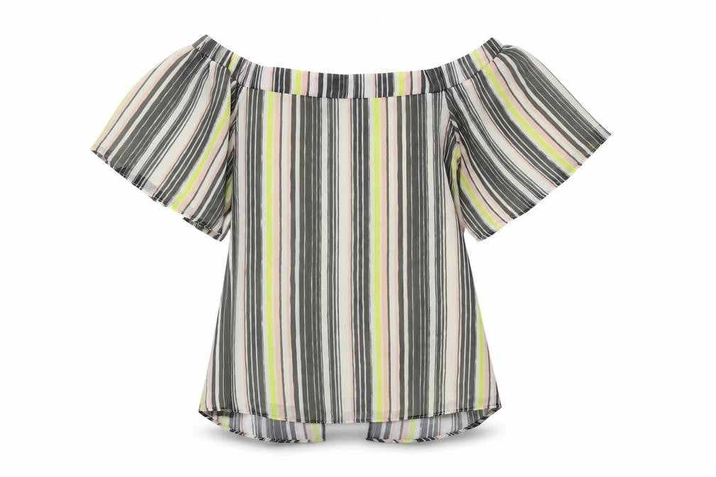 River Island Womens Multicoloured Striped  Basic Blouse Size 12