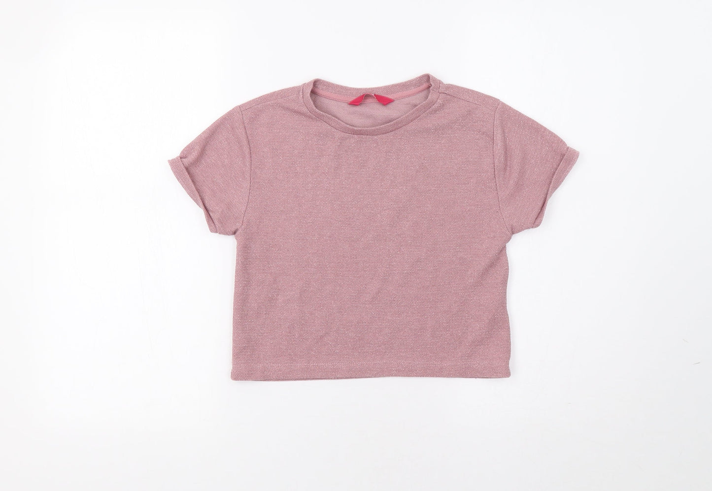 YD Girls Pink   Basic T-Shirt Size 11 Years