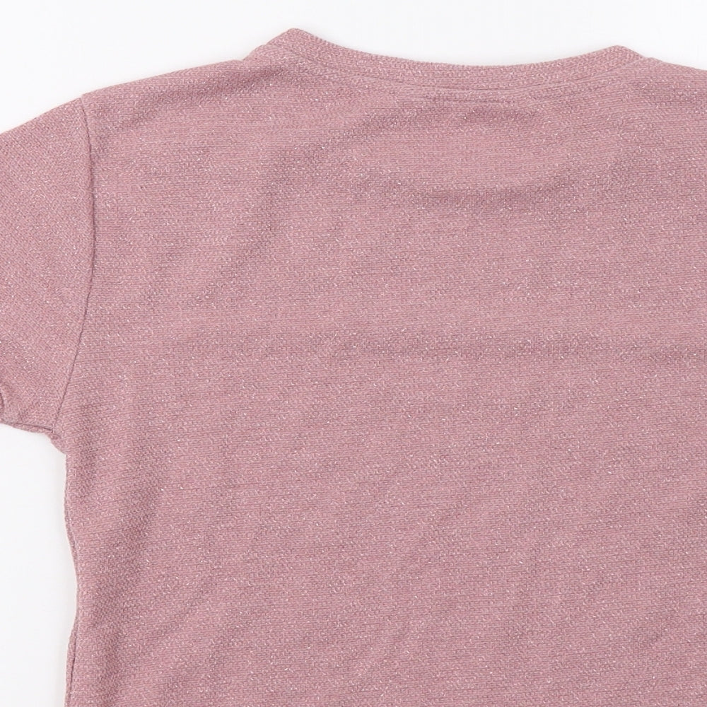YD Girls Pink   Basic T-Shirt Size 11 Years