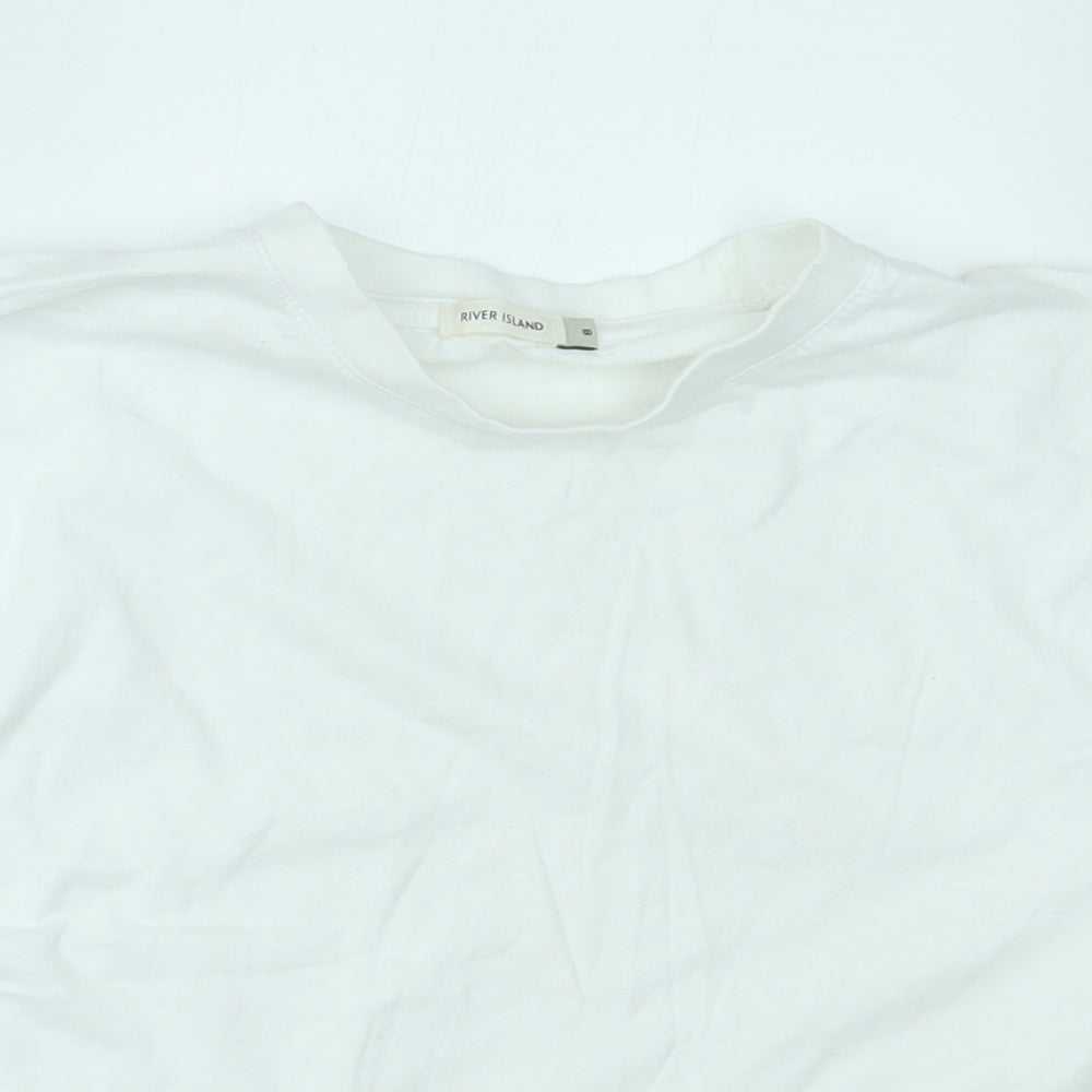 River Island Womens White   Basic Blouse Size 8