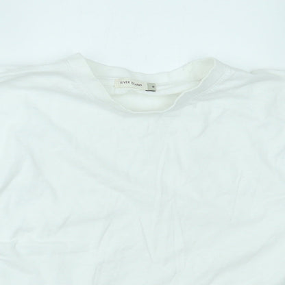 River Island Womens White   Basic Blouse Size 8
