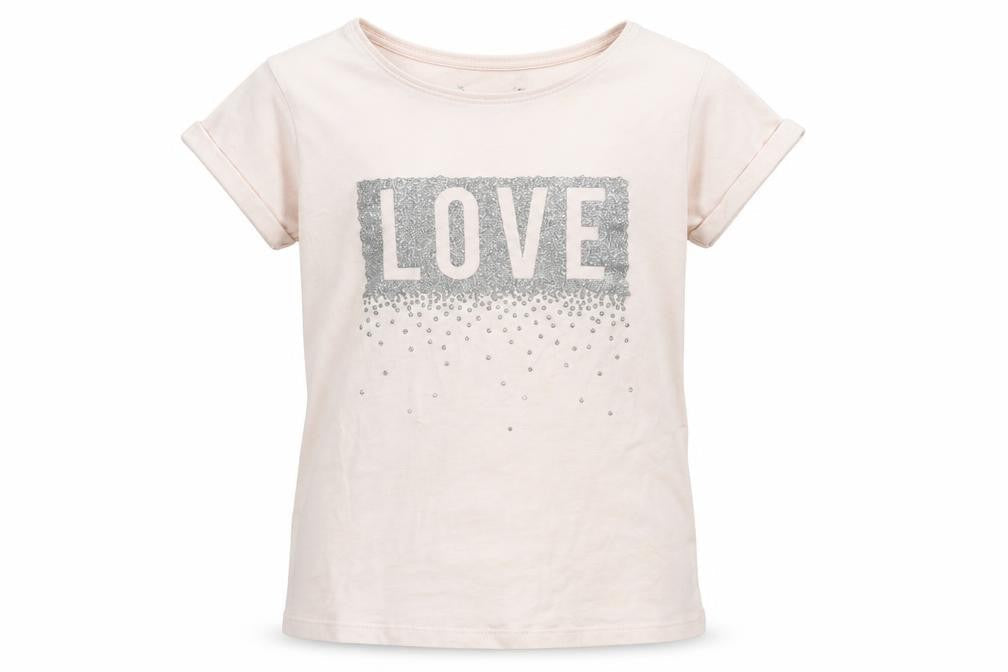 Primark Girls Pink   Basic T-Shirt Size 9-10 Years  - love