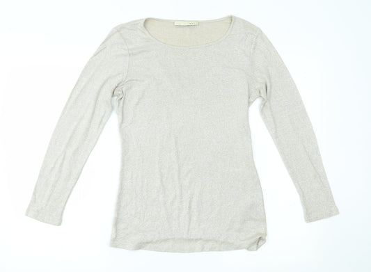 Oui Womens Beige   Pullover Jumper Size 12