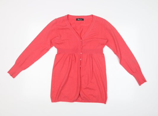 VANIA DEIURI Womens Pink   Cardigan Jumper Size L