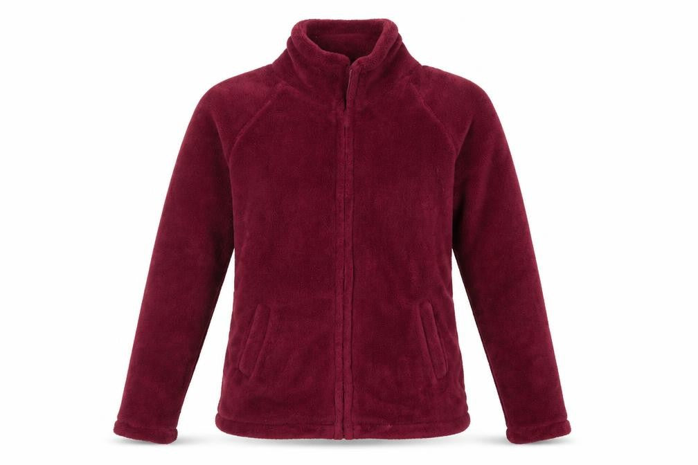 NIGHT&DAY Womens Purple  Fleece Full Zip Jumper Size M