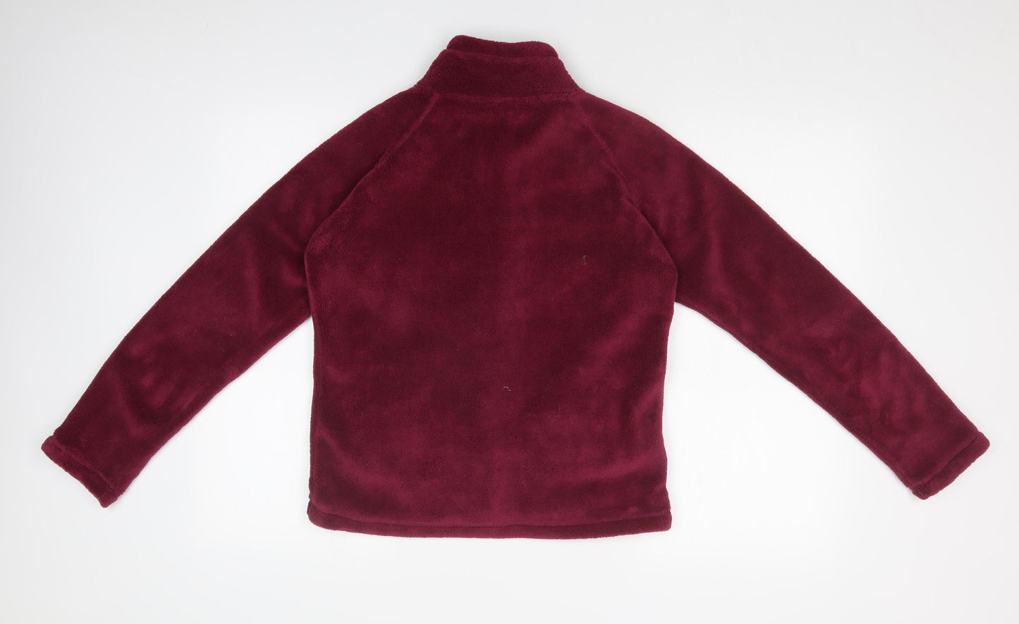 NIGHT&DAY Womens Purple  Fleece Full Zip Jumper Size M