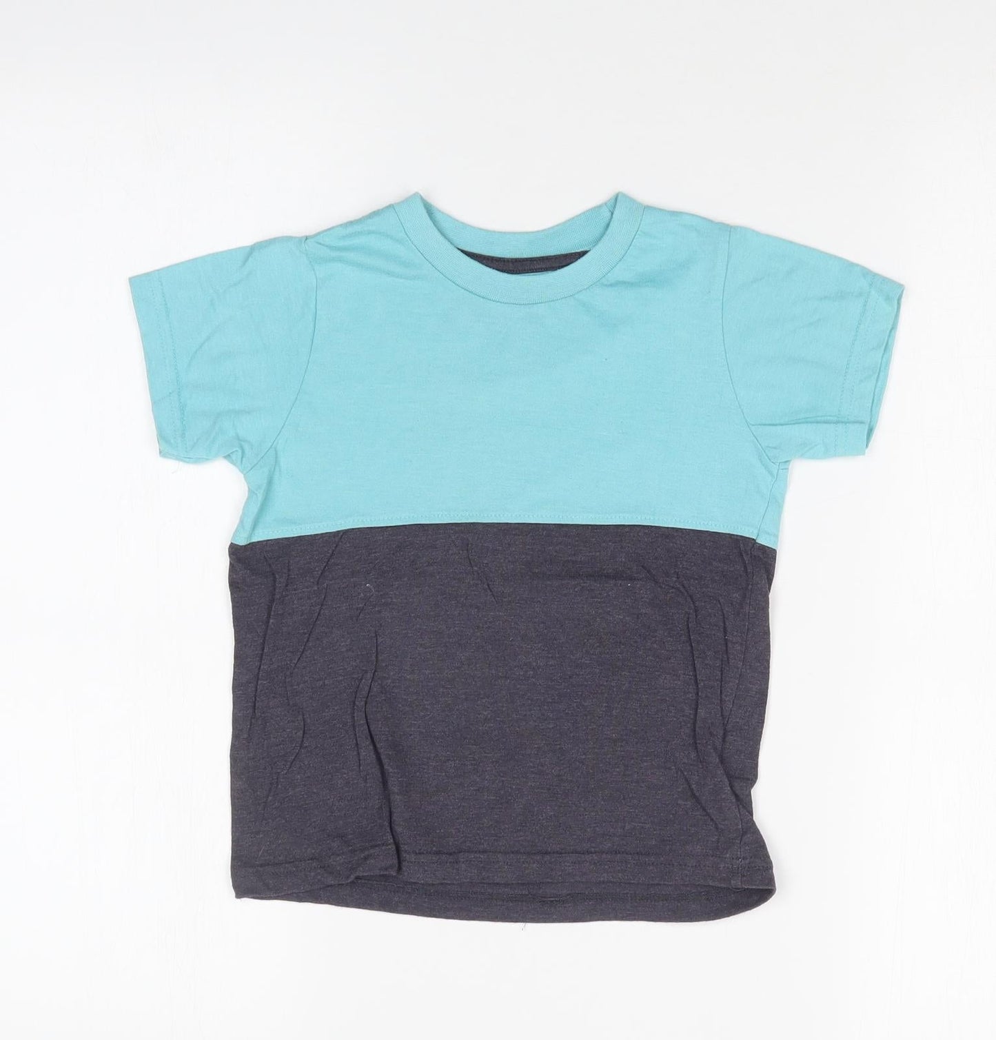HULLABALOO Boys Multicoloured Colourblock  Basic T-Shirt Size 4-5 Years