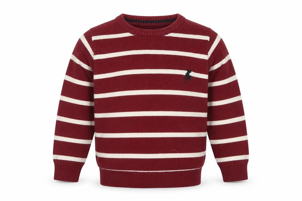 Primark Boys Multicoloured Striped  Pullover Sweatshirt Size 2-3 Years