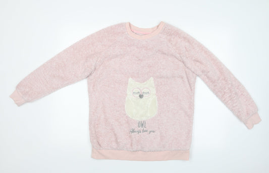 F&F Womens Pink   Pullover Sweatshirt Size 10