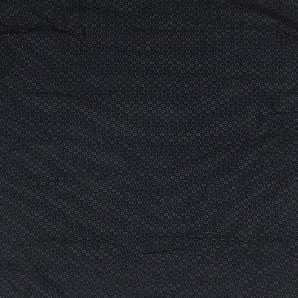 Matalan Mens Blue Geometric   Dress Shirt Size S