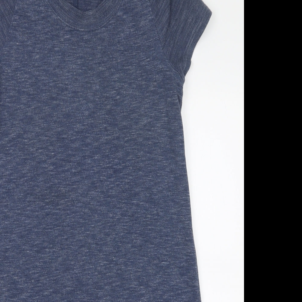 AnyBody Womens Blue   Basic T-Shirt Size S