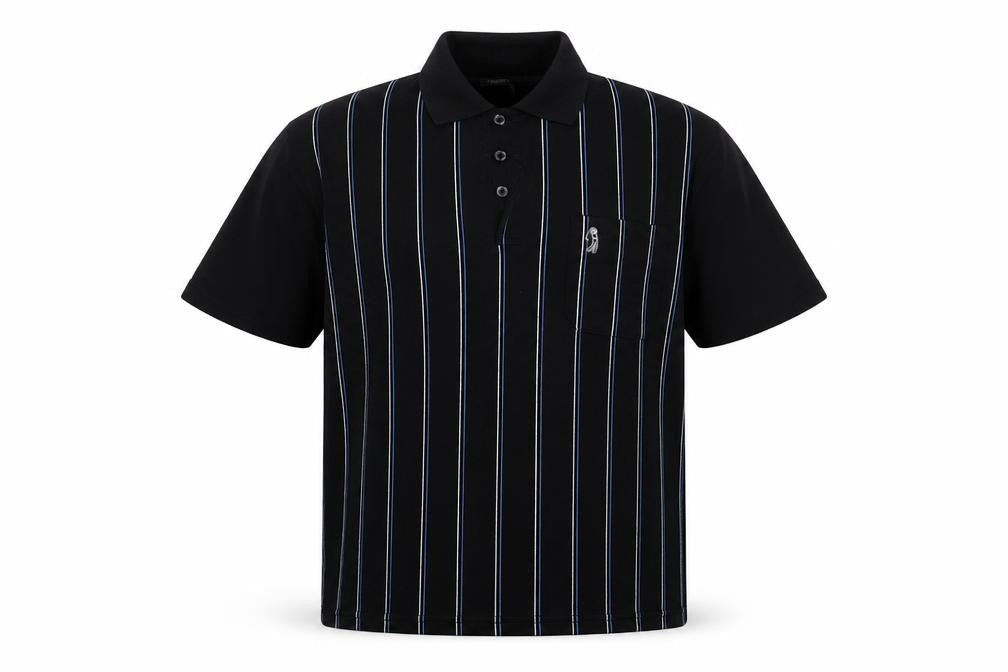Mundo Mens Multicoloured Striped   Polo Size M