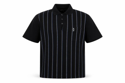 Mundo Mens Multicoloured Striped   Polo Size M