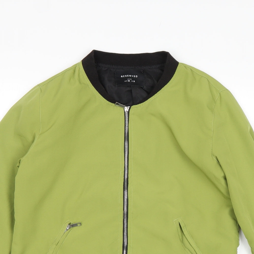 RESERVED Womens Green   Bomber Jacket Jacket Size 8