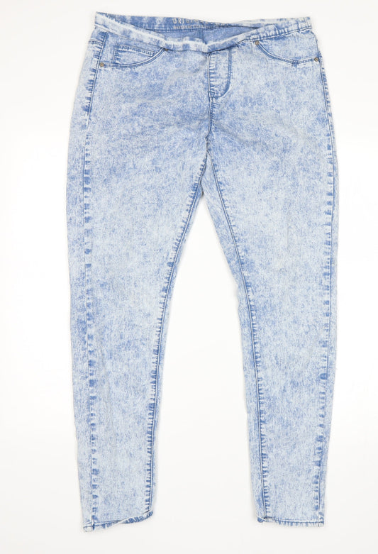 Preworn Womens Blue   Jegging Jeans Size 14 L29 in