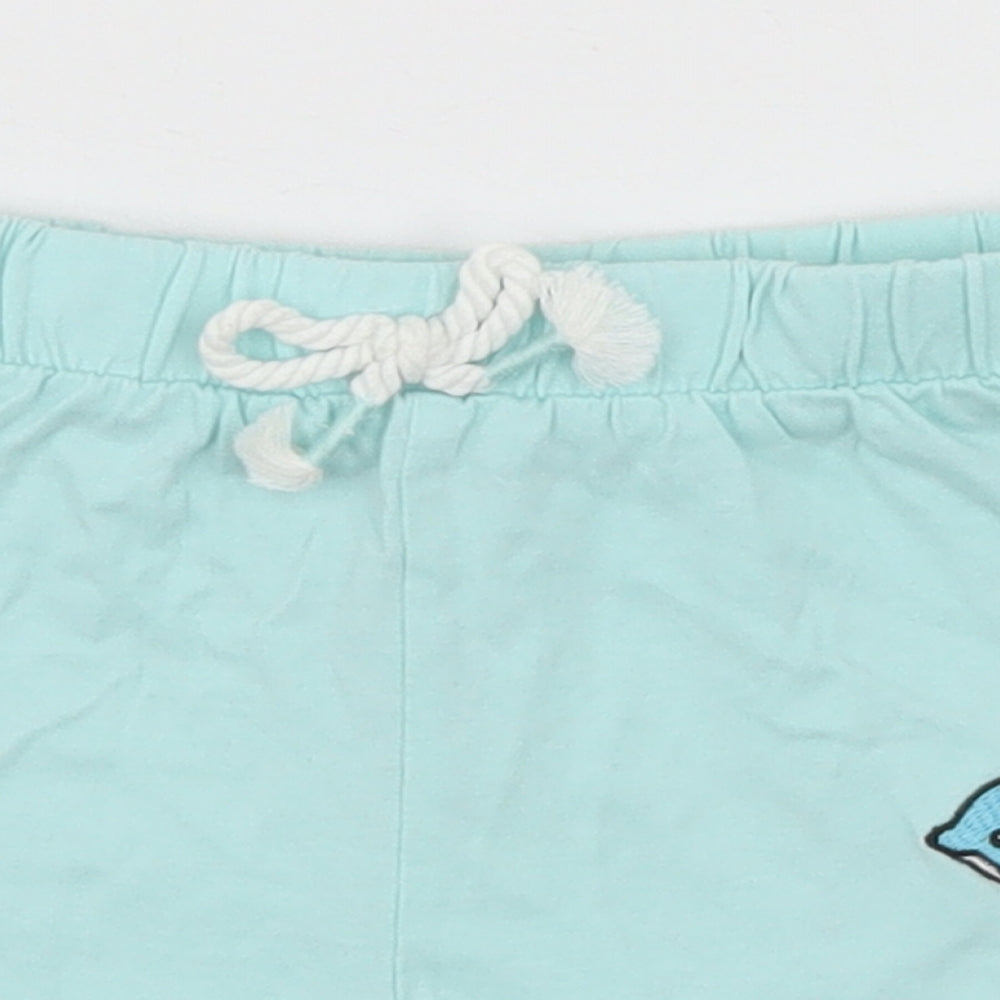 TU Boys Green   Sweat Shorts Size 6 Years - Dolphin
