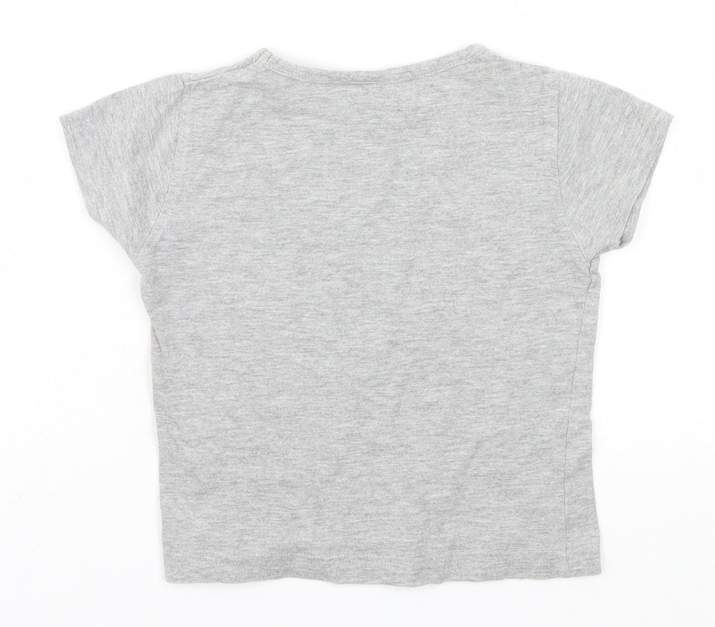 Coolclub Girls Grey   Basic T-Shirt Size 4 Years  - My Pretty Bag