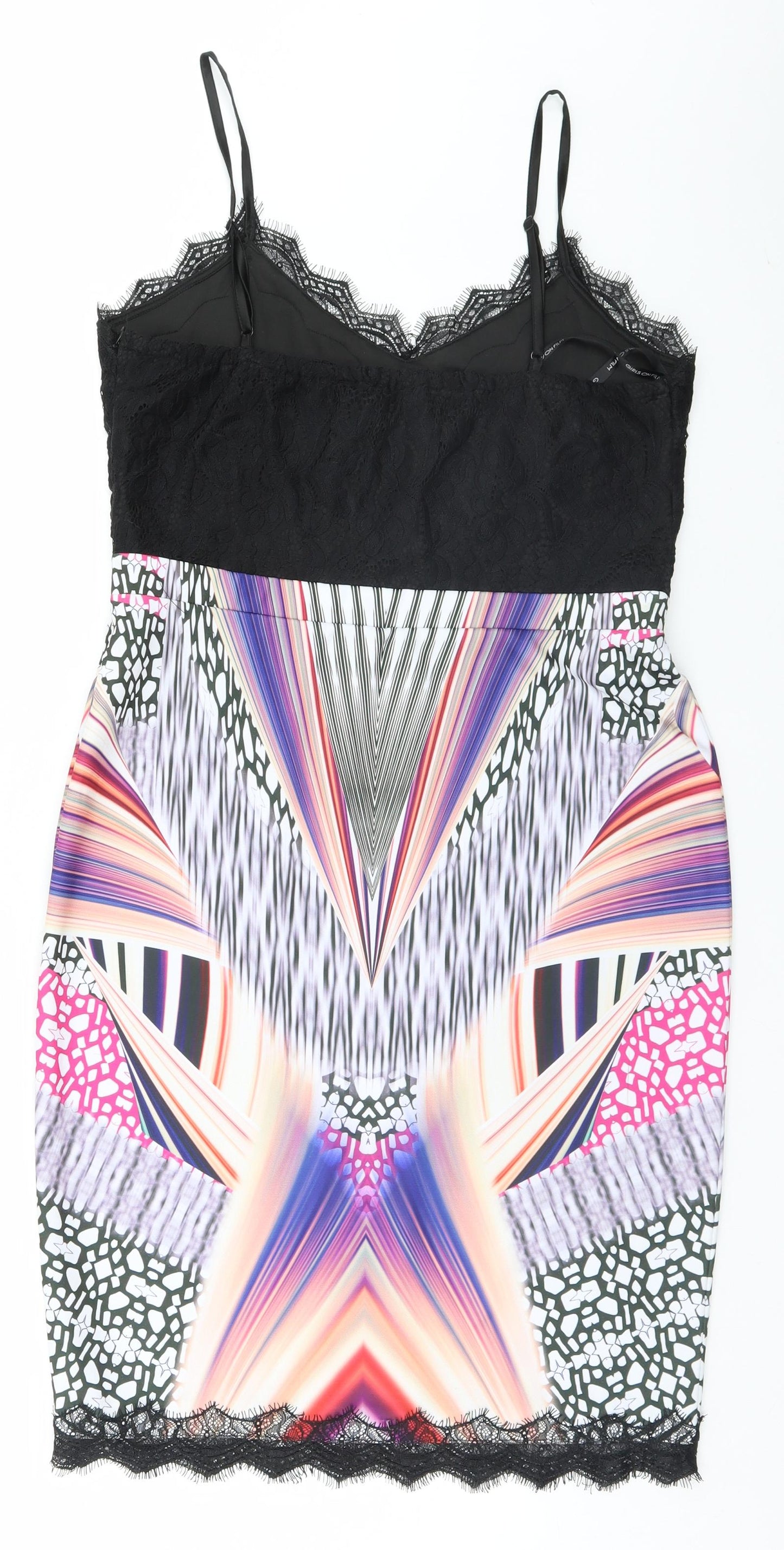 Girls On Film Womens Multicoloured Geometric  A-Line  Size 14